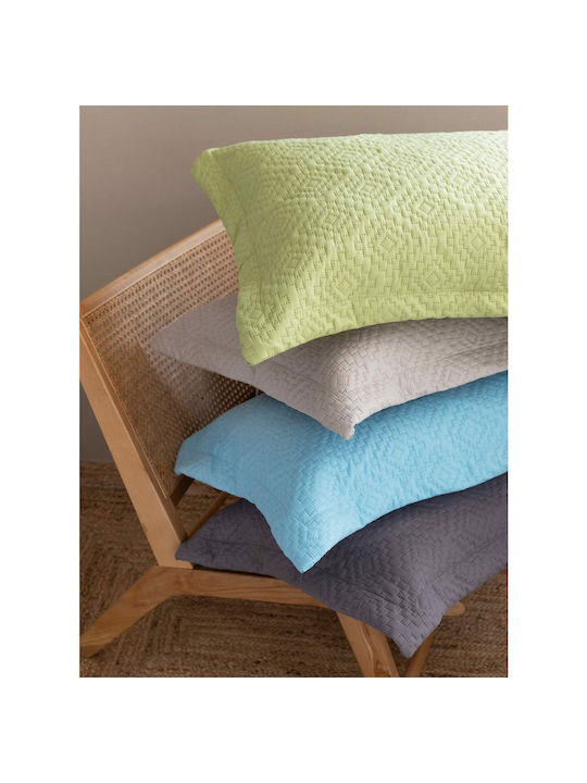Palamaiki Karen Κουβερλί King Size Microfiber Γαλάζιο 260x240cm