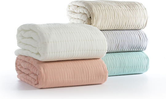 Nef-Nef Homeware Colorfull Coverlet Semi-double Microfiber Aqua 180x240cm