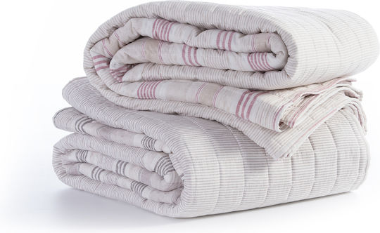 Nef-Nef Homeware Canfield Покривало Полутораспално Микрофибър Сив 180x240см
