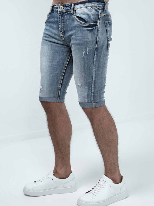 Duca Homme Herrenshorts Jeans Blau