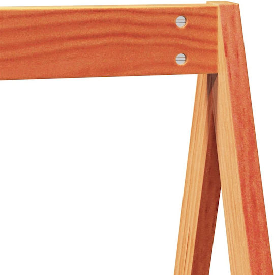 Bettgestell Bett Braun 209x95.5x88cm