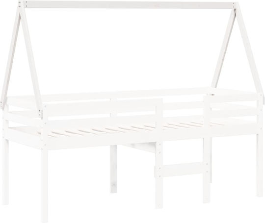 Κιόσκι Κρεβατιού Λευκό 209x95.5x88cm
