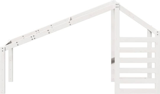 Bettgestell Bett Weiß 198x87x113cm