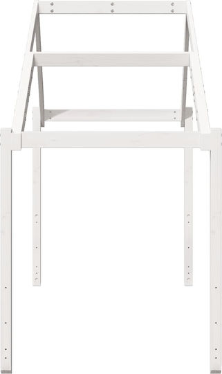 Беседка Легло Бял 203x80.5x142см
