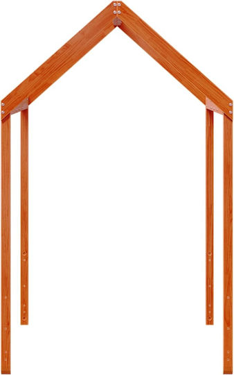 Κιόσκι Κρεβατιού Καφέ 217x85.5x154cm