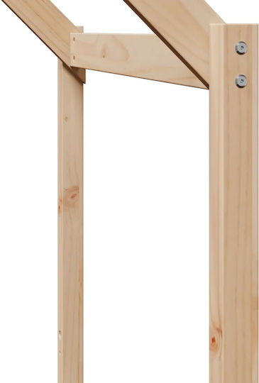Bettgestell Bett Braun 203x80.5x142cm