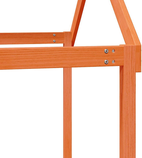 Κιόσκι Κρεβατιού Καφέ 207x95.5x159cm