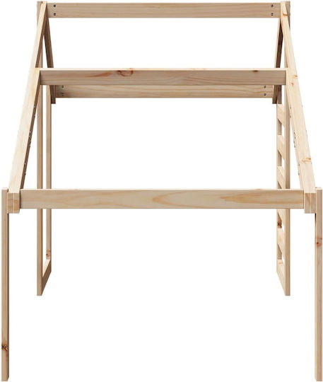 Bettgestell Bett Braun 188x97x113cm