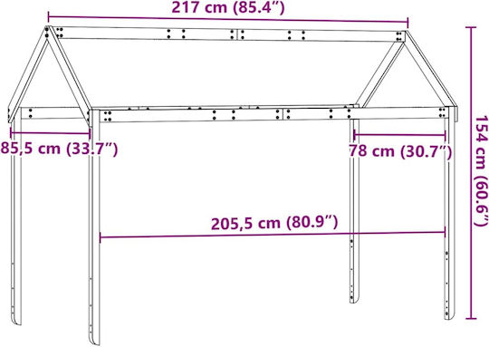 Gazebo Pat Maro 217x85.5x154cm