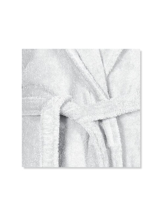 Nef-Nef Homeware Status Bademantel mit Kragen White 450gr/m²