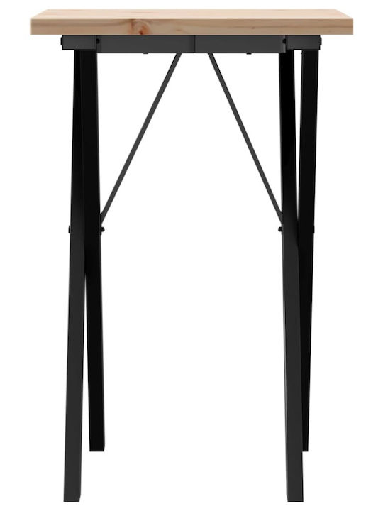 Round Table Dining Room from Solid Wood & Metal Coffee 50x50x75.5cm
