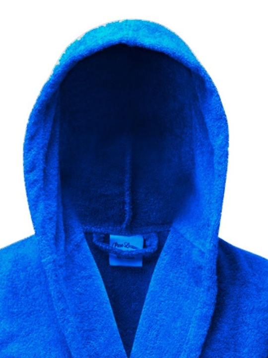 Le Blanc Bathrobe with Hood Blue 400gr/m²