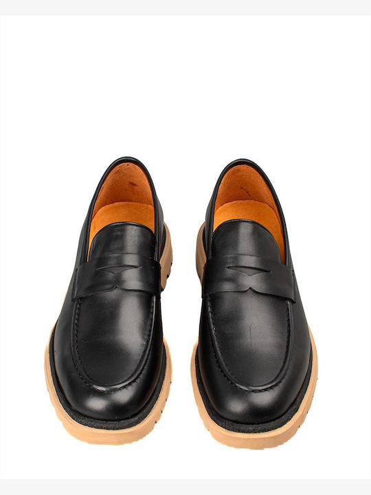 Men's Leather Loafers Black