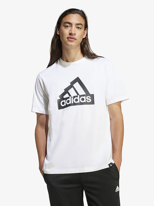 Adidas Ανδρικό T-shirt Κοντομάνικο Λευκό