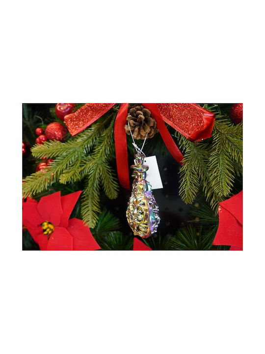 Hängender Schneemann Ornament Kunststoff 13x8cm