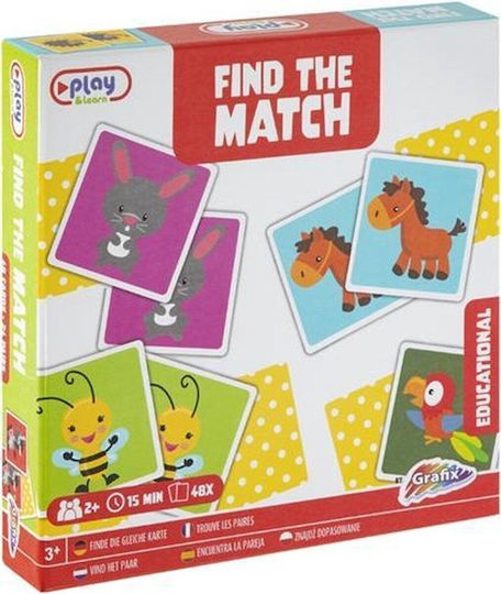 Joc de Societate Find the Match Junior pentru 2 Jucători 3+ Ani Grafix
