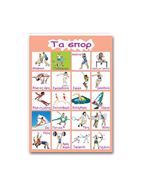 Next Educational Kids Poster Sports 50x70cm 3 pcs