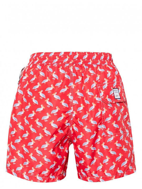 Fedeli Herren Badebekleidung Shorts Rot