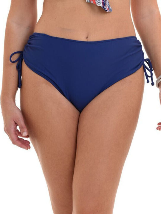 Set Bikini Ψηλόμεσο Μπλε