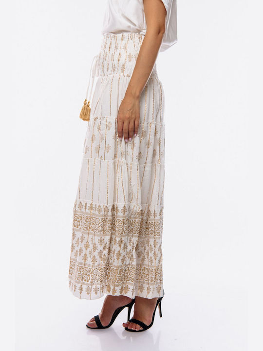 Dress Up Maxi Skirt White