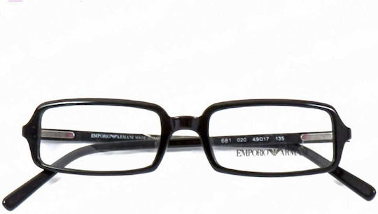 Emporio Armani Brillenrahmen Schwarz EA681 020