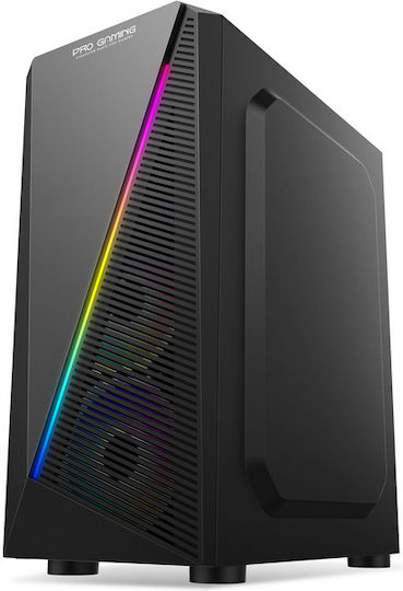 Pro Gaming Samurai Middle Tower Cutie de calculator cu iluminare RGB Negru