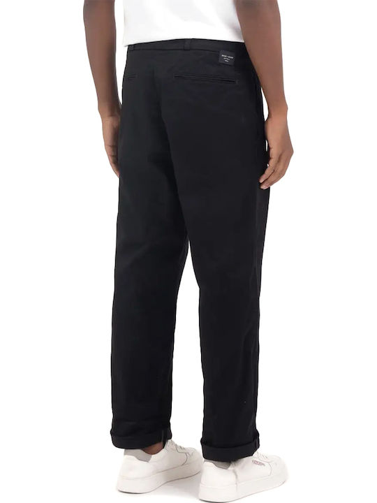 Trousers Chino Elastic in Regular Fit Black