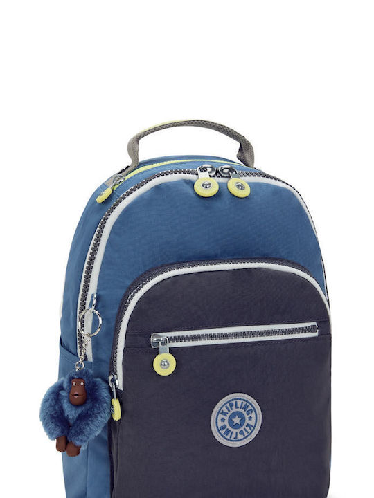 Kipling Seoul School Bag Backpack Junior High-High School Blue 14Liters