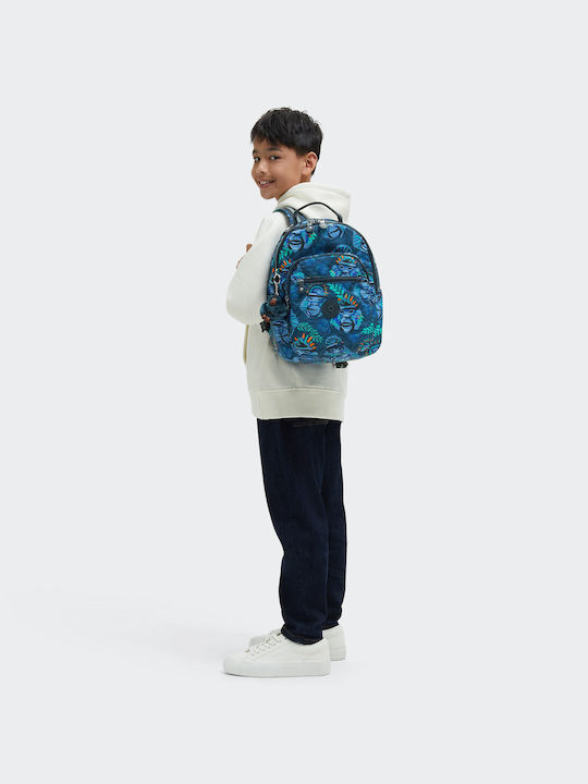 Kipling Seoul School Bag Backpack Junior High-High School Blue 14Liters