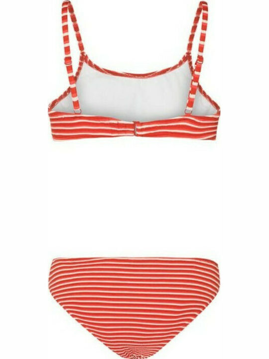 Set Bikini Ριγέ Κόκκινο