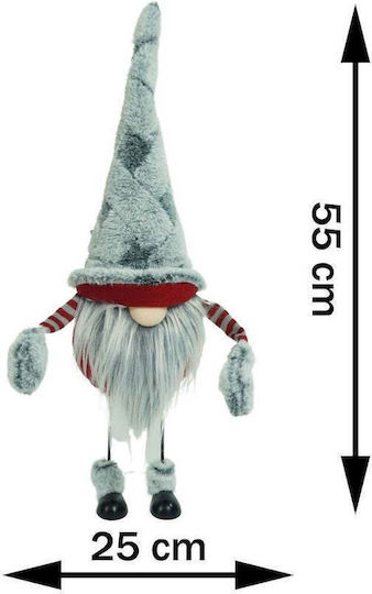 De Crăciun Figurină Pitic Gri Înălțime 55cm.