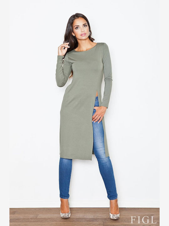 Figl Tunic Long Sleeve Brown