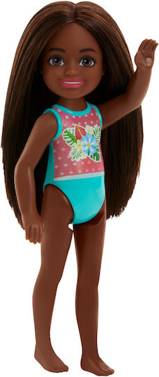 Barbie Beach Doll Chelsea Beach Doll with Dark Skin for 3+ years+ Years 15cm (Various Designs/Assortments of Designs) 1pc