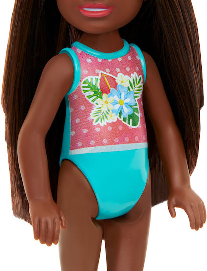 Barbie Beach Doll Chelsea Beach Doll with Dark Skin for 3+ years+ Years 15cm (Various Designs/Assortments of Designs) 1pc