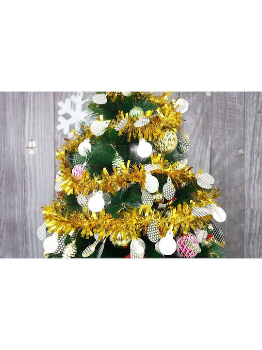 Crăciun Ghirlande Plastică Auriu 200x9cm 1buc