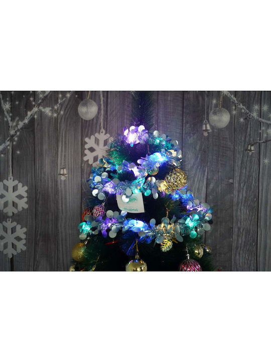 Crăciun Ghirlande Iluminată Plastică Albastru 200x5cm 1buc