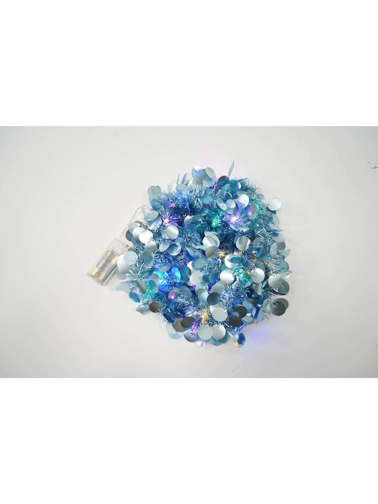 Crăciun Ghirlande Iluminată Plastică Albastru 200x5cm 1buc