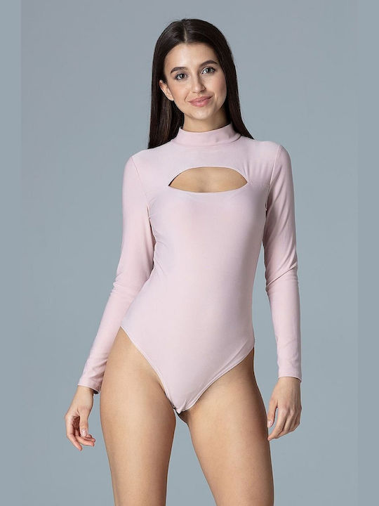 Figl Long Sleeve Bodysuit Pink