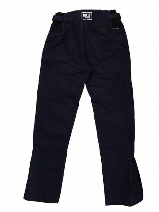 Unit Garage Men's 4 Season Cotton Motorcycle Pants Blue