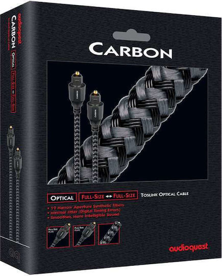 Audioquest Carbon Optical Audio Cable TOS male - TOS male Γκρι 1.5m