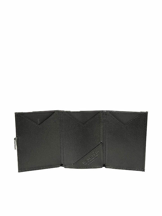 Leather Men's Wallet Cards with RFID Black