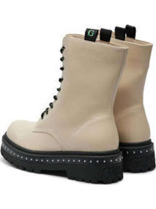 Stiefeletten Damen Beige