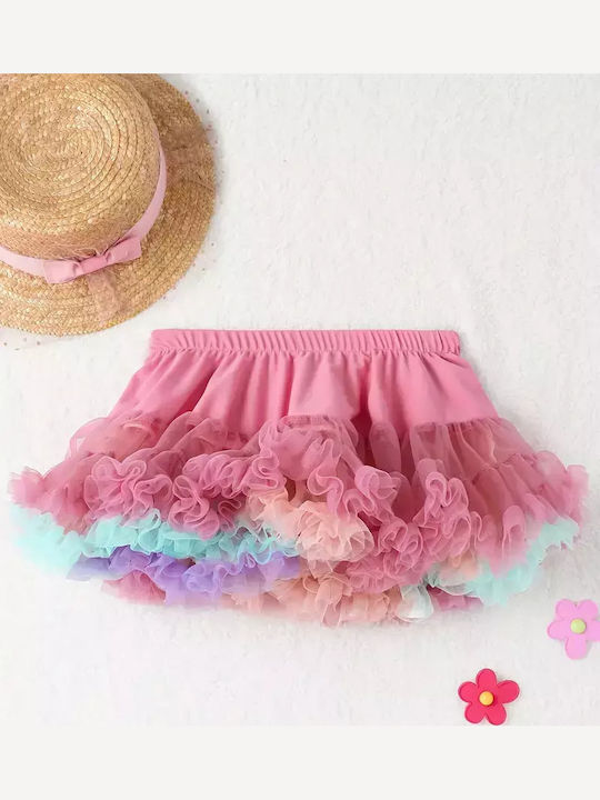 Kinder Tutu Rock aus Tüll Mehrfarbig
