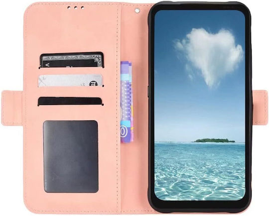 Книга Изкуствена кожа / Пластмаса Розов (Realme 12+)