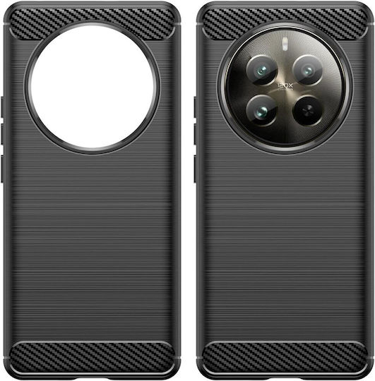 Задна корица Пластмаса / Силикон Черен (Realme 12+)