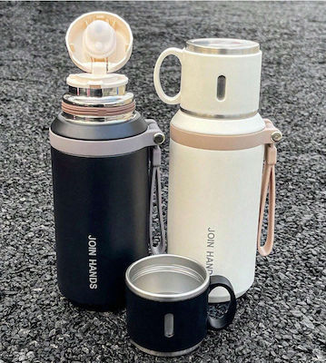 Glass Thermos Stainless Steel / Plastic Black 650ml