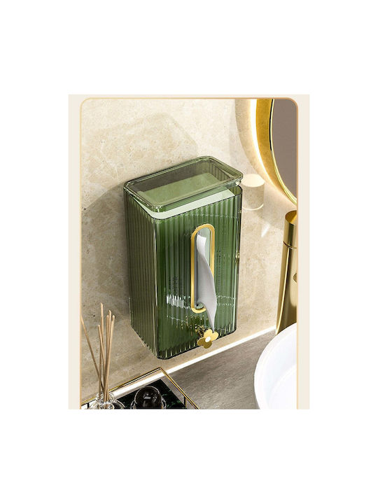 Χαρτοπετσετοθήκη Πλαστική Πράσινη 21.3x8.7x12cm