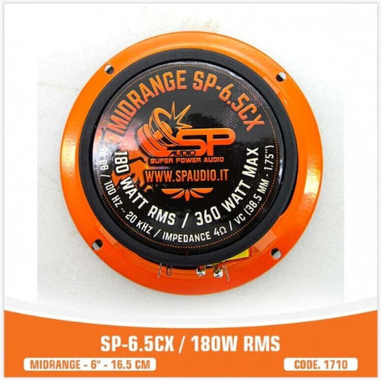 SP Audio Auto-Lautsprecher 6.5CX 6.5" mit 180W RMS (Mittelklasse)