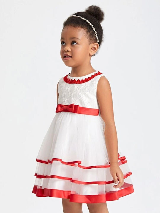 Girls Party Dress - White