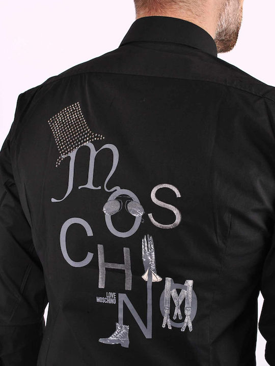 Риза Moschino Fit - 001 Black